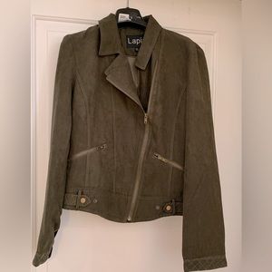 LAPIS SUEDE OLIVE JACKET